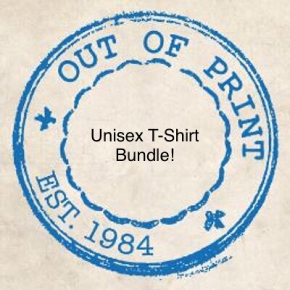 Out of Print Tops - Out of Print Unisex T-Shirt Bundle Size Large